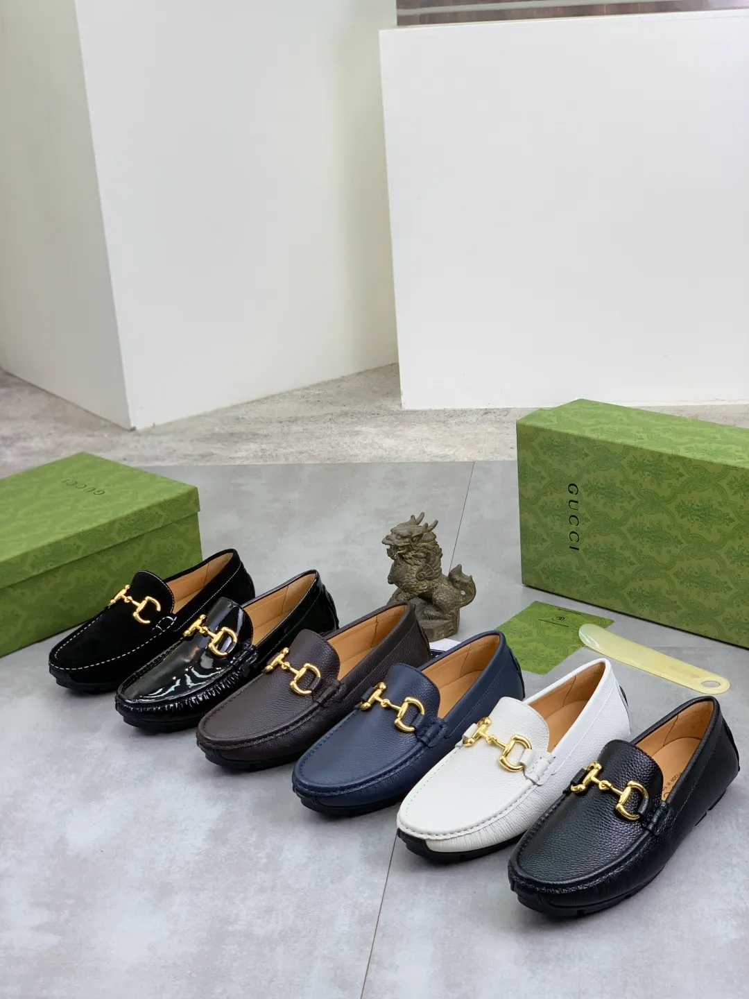 Men's men's shoes 💰P340💰[New style]🆘[GUCCI] New classic beanie shoes; Hong Kong original top quality, exquisite craftsmanship, top quality💪🏼High-end boutique men's beanie shoes, British fashion style 🎈The upper is made of Italian imported calfskin🔥, comfortable and breathable, fully imported soft pigskin lining, lazy slip-on Loaf style This fabric is made of 🇮🇹🎈, which is suitable for drivers to drive, and the original non-slip and wear-resistant rubber outsole 🎈Number of codes: 38-45 Multi-color 🉑️ to choose from